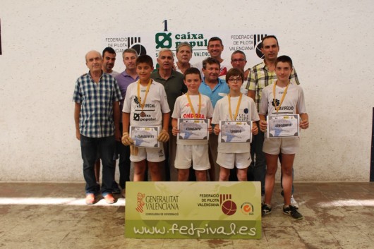 Marc d'Orba, Xavi d'Ondara, Pablo de València i Hugo de Benidorm campions dels JECV indiv.-raspall