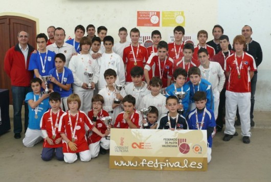 Orba, Murla, Benidorm campeones provinciales de Alicante de los JECV de galocha