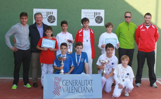 Ondara, Orba, Petrer y Tibi campeones de frontón en la provincia de Alicante