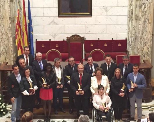 L'Ajuntament de València ha entregat el premi d’Esportista més destacat a Álvaro