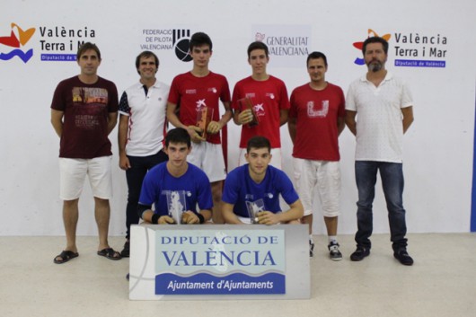 Vercher de Piles y Javier de Alcántera, campeones de la “XI Lliga juvenil de raspall”