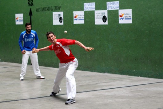 Pasqual, Alejandro, Adrián de Museros y Adrián de Quart semifinalistas del Individual de Frontón
