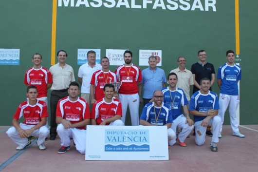 Almussafes, Casinos y Massalfassar campeones del Trofeo Diputación de Valencia de frontón parejas