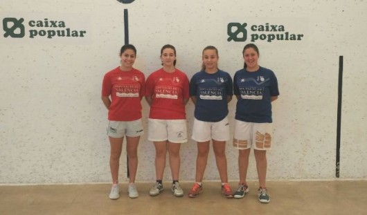 Aida, Mar, Amparo i Victoria jugaran les semifinals del sub-18 de raspall 